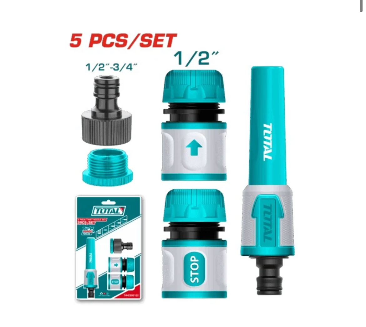 Total Garden Twist Nozzel 5PC