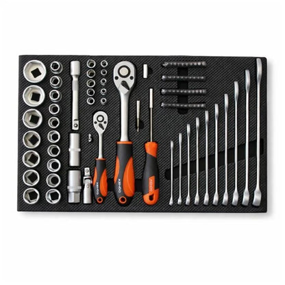 Kendo 145 Piece Toolbox - 5 Drawer Trolley