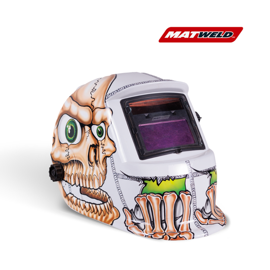 Matweld Auto-Darkening Welding Helmet – Skull Design