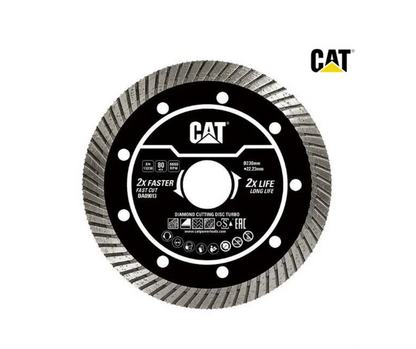 CAT Turbo Diamond Cutting Disc 230mm x 22.23mm Bore