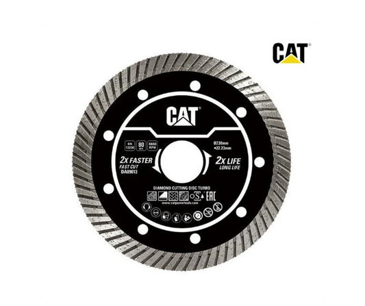 CAT Turbo Diamond Cutting Disc 230mm x 22.23mm Bore