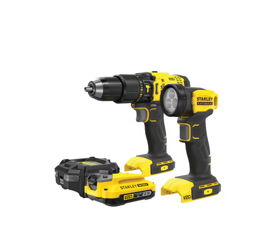 STANLEY FATMAX V20 Cordless Hammer Drill and Flashlight Combo Kit