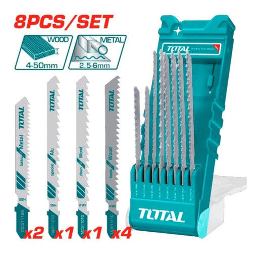 Total Jig Saw Blade 8P Wood/Met/Alu
