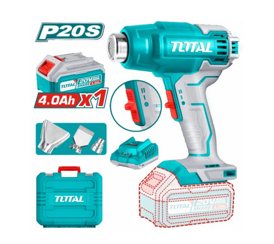 Total 20V Heat Gun 1x4AH+ 4AH Charger+ Acc