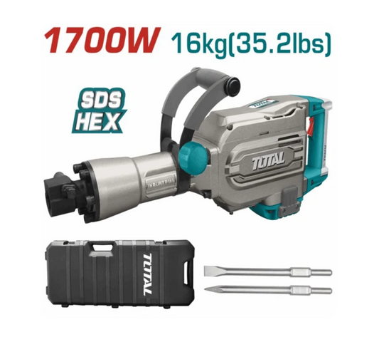 Total 220V Breaker Demolition 16Kg 1700W 45J