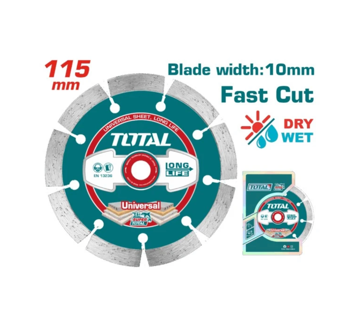 Total Abrasive Diamond Blade 115mm Seg