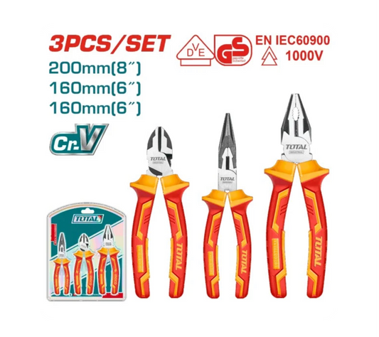 Total Elec Vde Plier Set 1000V 3PC