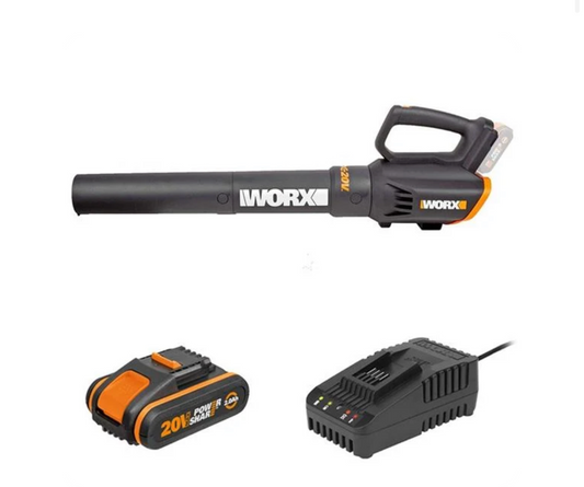 WORX Turbine Leaf Blower 120km/h 20V Kit