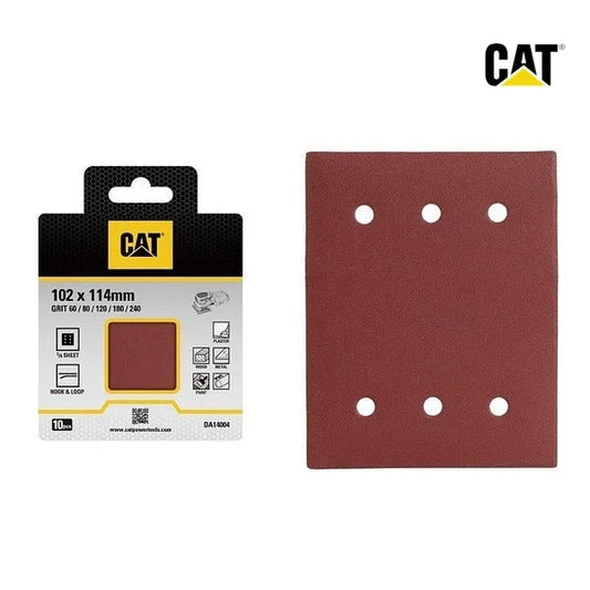 CAT 1/4 Sheet Sandpaper 10pcscolor box