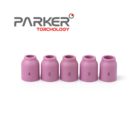 Parker Stubby TIG Ceramic Gas Lens Cup