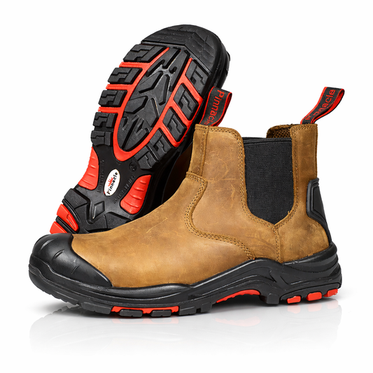 Pinnacle Sobrie premium safety boot in brown