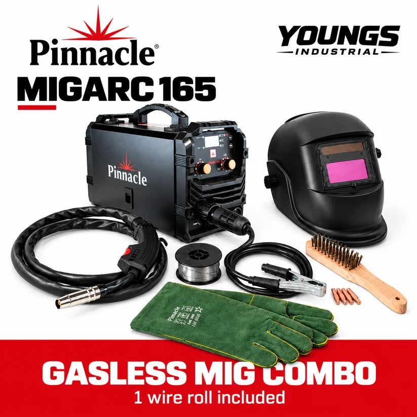Pinnacle MIG-Arc 165 Premium Gasless MIG Welding Combo