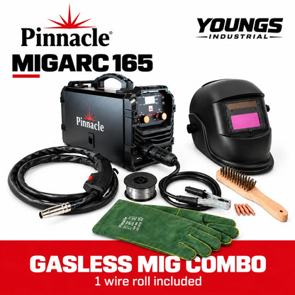 Pinnacle MIG-Arc 165 Premium Gasless MIG Welding Combo