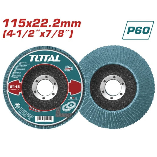 Total Abrasive Flap Disc 115XP60 ZA Blue