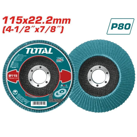 Total Abrasive Flap Disc 115XP80 ZA Blue