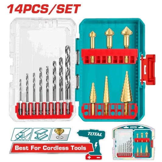 Total Step Drill Bit Set 14PC